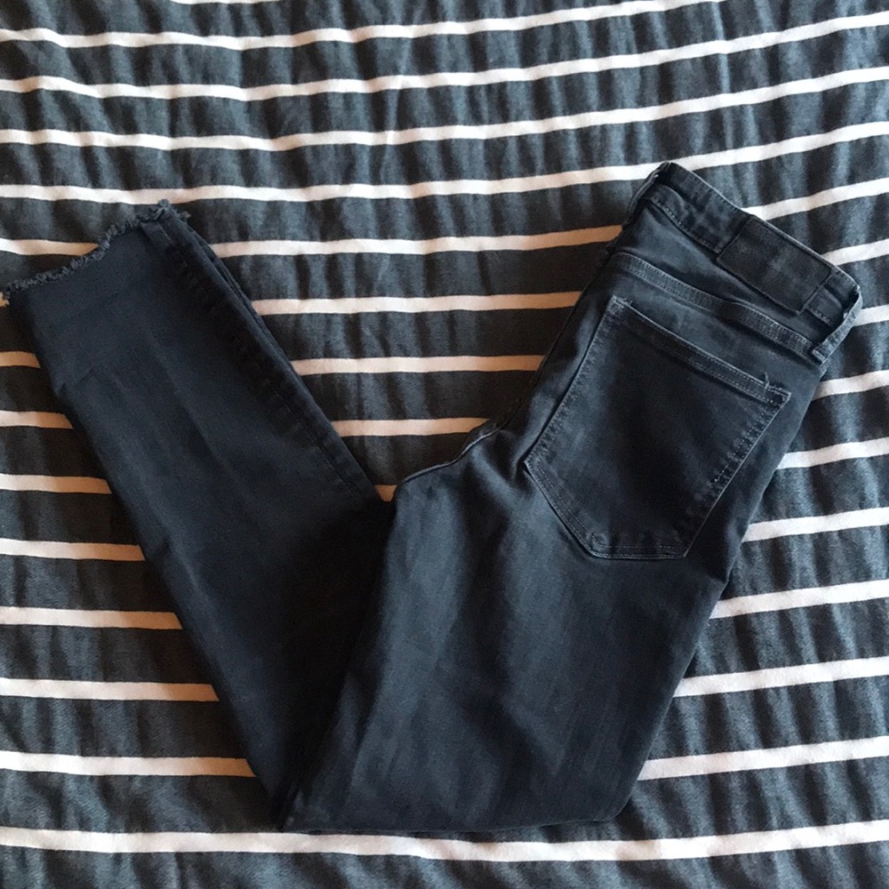 H&M Distressed black jeans